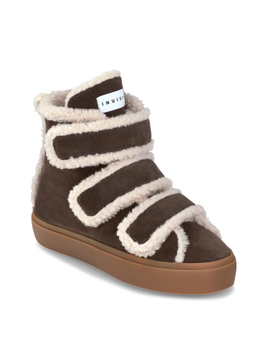 buty-damskie-inuikii-shearling-velcro-wedge-dark-brown-widok-z-przodu