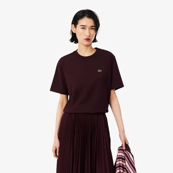 Koszulka Damska Lacoste Soft Cotton Marron