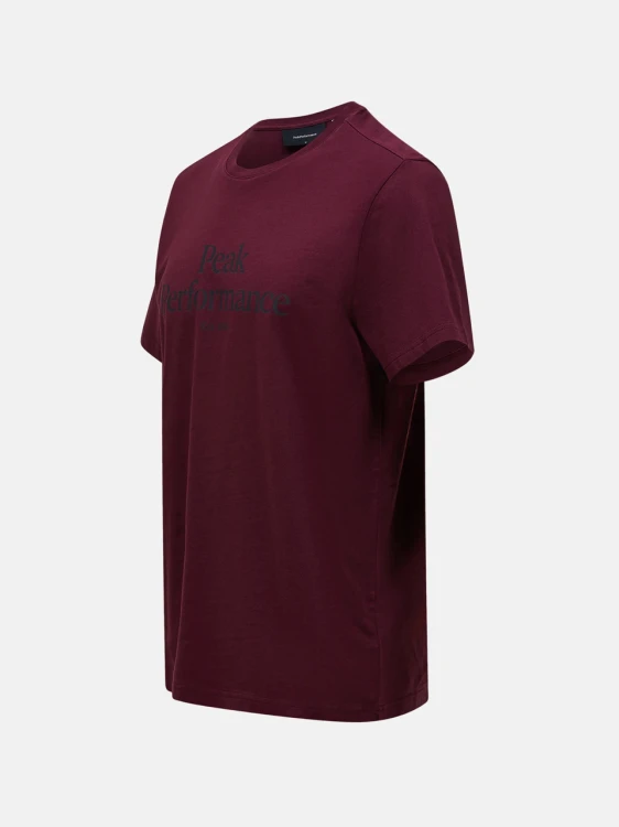 bordowa-koszulka-meska-peak-performance-original-tee-g81143-profil