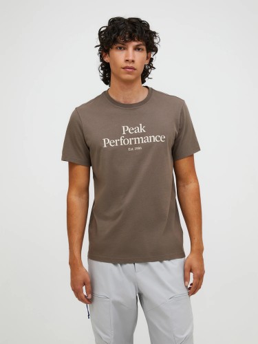 brazowa-koszulka-meska-peak-performance-m-original-tee-g81143-przod