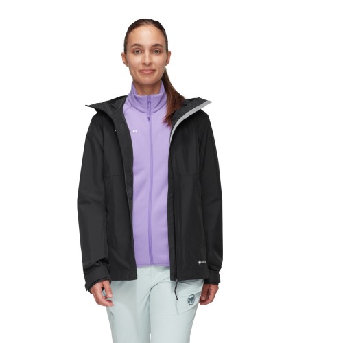 kurtka-gore-tex-damska-mammut-treeline-hs-hooded-women-black-przod