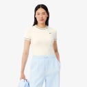 t-shirt-damski-lacoste-tf5289-vpp-contrast-trim-ecru-przod