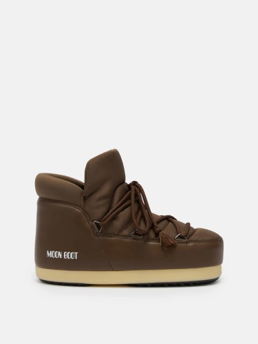 niskie-sniegowce-moon-boot-evx-pumps-nylon-brazowe-profil-boczny-buty-zimowe
