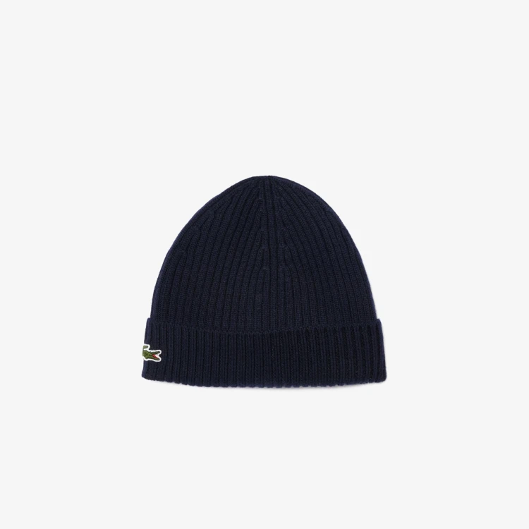 granatowa-czapka-welniana-beanie-lacoste-rb0001-166-przod