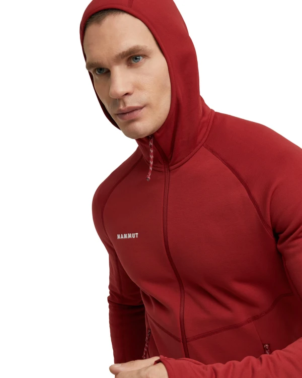 czerwona-bluza-z-kapturem-mammut-aconcagua-ml-dopasowany-kaptur