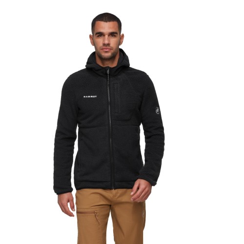 czarna-meska-bluza-polarowa-sherpa-mammut-falera-pro-ml-hooded-przod
