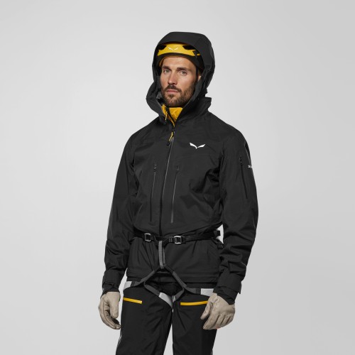 meska-kurtka-hardshell-salewa-ortles-ptx-extreme-3l-czarna-uprzaz-kask-alpinizm