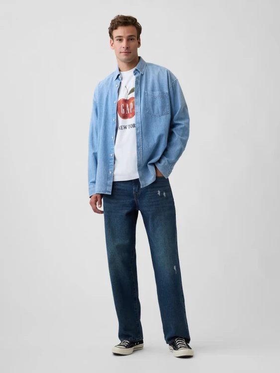 bialy-t-shirt-meski-gap-apple-logo-new-york-stylizacja-denim.jpg