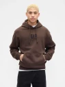 brazowa-bluza-meska-z-kapturem-gap-vintage-soft-oversized-new-brown-przod