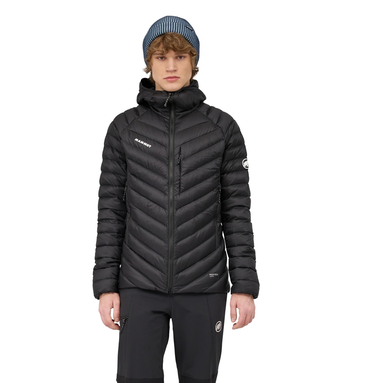 Kurtka puchowa Męska Mammut Broad Peak IN Hooded Black