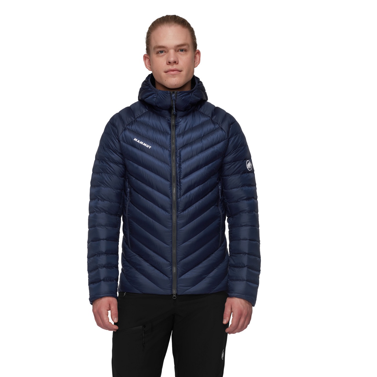 Kurtka puchowa Męska Mammut Broad Peak IN Hooded Marine Black