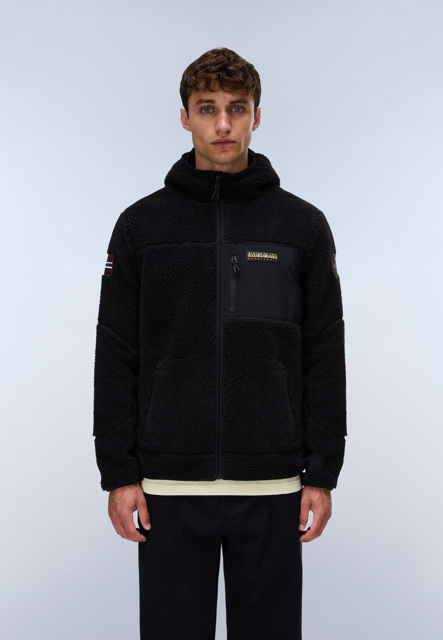 Bluza Męska Napapijri Yupik Full Zip Hoodie 6 NA8AZX Black Beauty