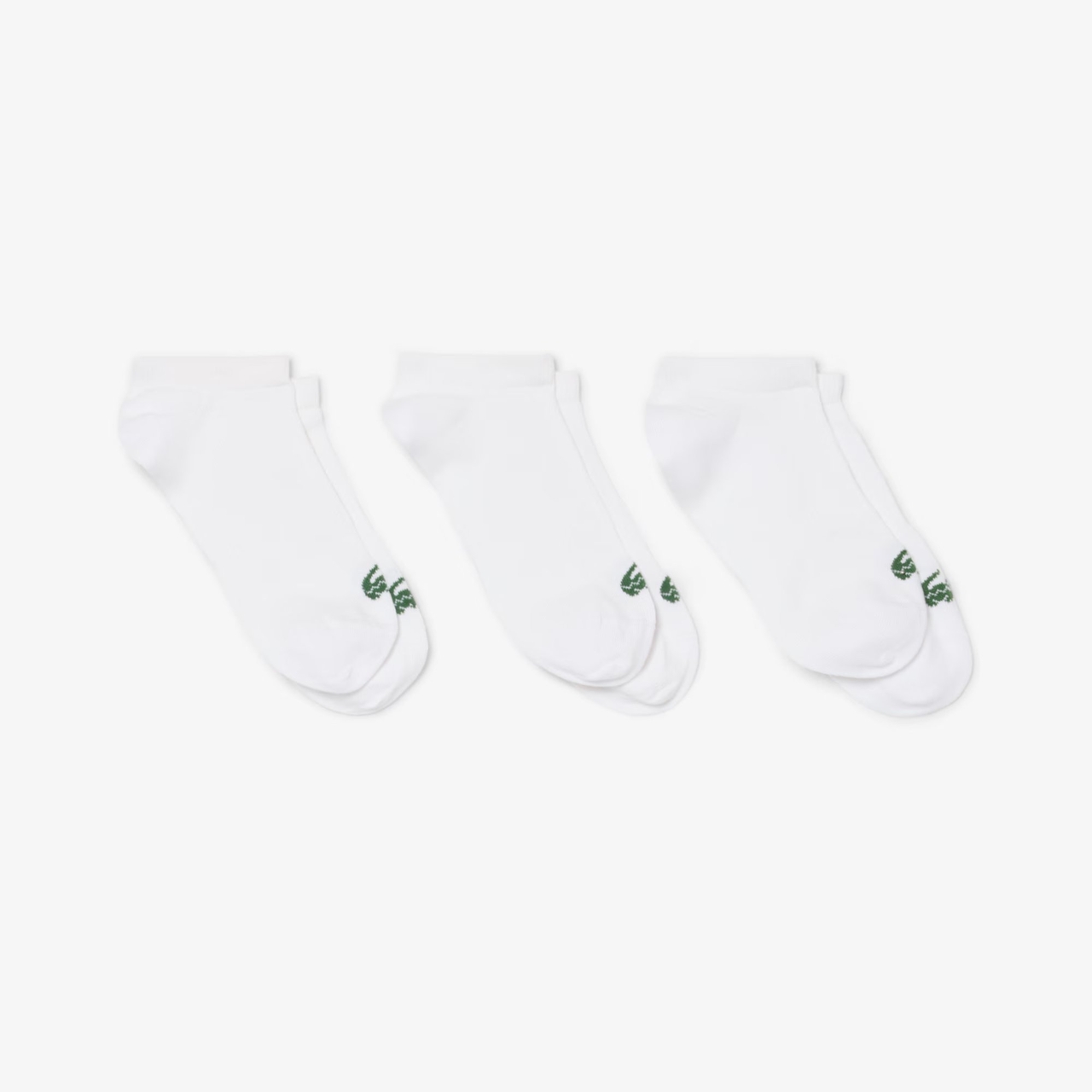 Białe Skarpetki Lacoste Low 3-pack