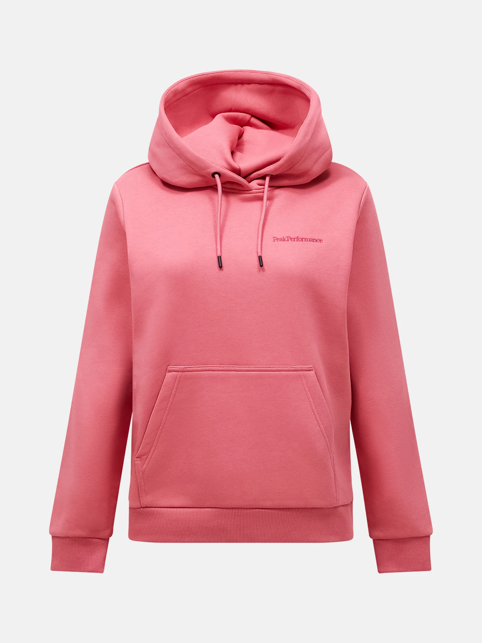 Bluza Damska Peak Performance Original Small Logo Hood Mountain Blush