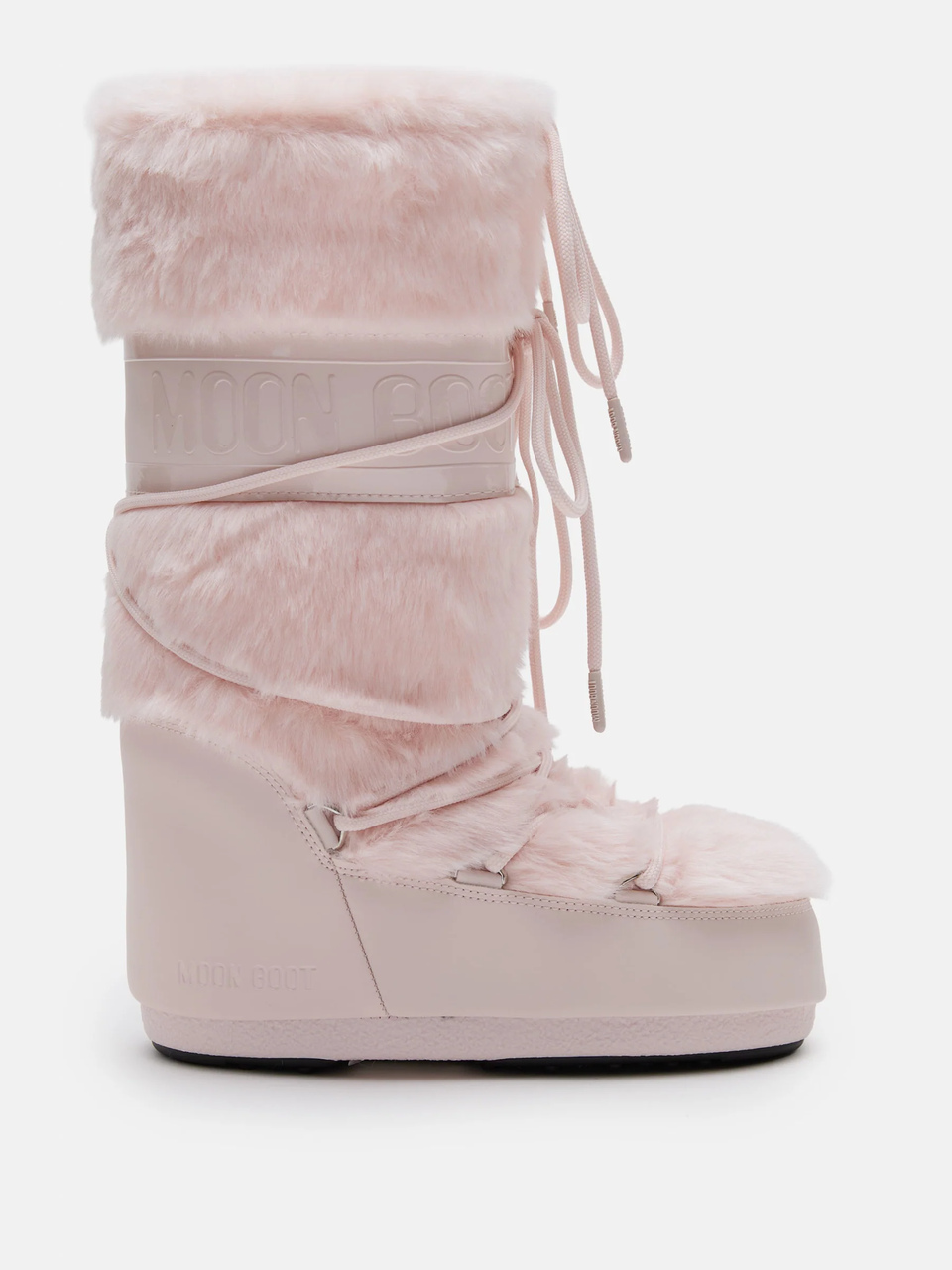 Śniegowce Damskie Moon Boot Icon Faux Fur Dusty Pink