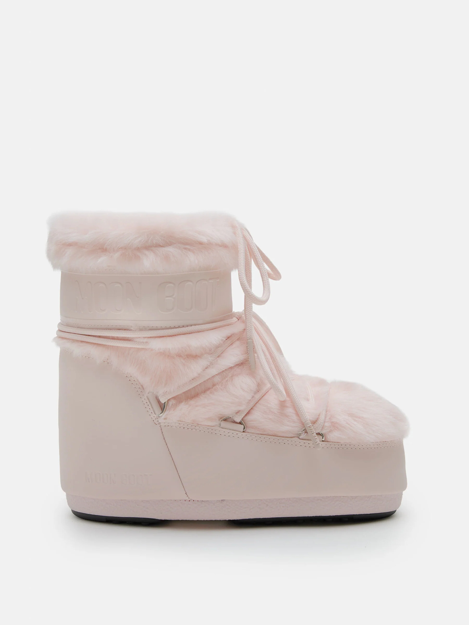 Śniegowce Damskie Moon Boot Icon Low Faux Fur Dusty Pink