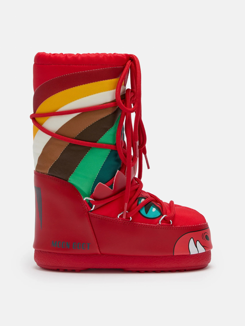 Śniegowce Dziecięce Moon Boot Icon Dino Red Multicolour